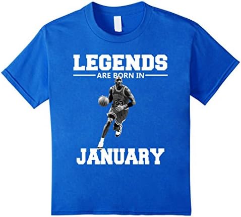 Kids Michael Shirt Jordan Legends Are Born In January 10 Royal Blue