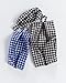 BAGGU 3D Zip Set, Expandable Nylon Zip Pouch 3 Pack for Travel and Organization, Gingham