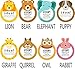 Elephant-Stop,Please Look,Don't Touch Baby Sign Tag (Girl Sign, Newborn, Baby Tag, Baby Bed Tag,Stroller Tag, Carrycot Basket Tag,Baby Preemie No Touching Sign Tag) W/Hanging Straps
