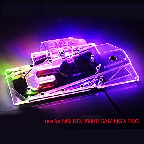 Water Block use for MSI RTX2080TI Gaming X Trio (V371-026R) / Full Cover Copper Radiator Block/3PIN 5V RGB