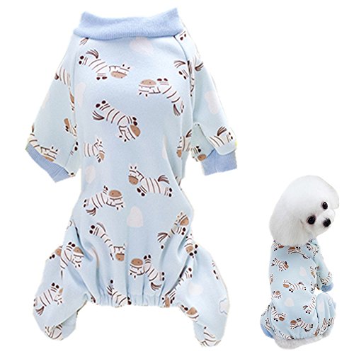 Alroman Cute Zebra Dog Pajamas Dog Sleepwear Dog Nightclothes Dog Nighty Pyjamas Dog Clothes Dog Jumpsuit Dog 