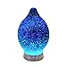 Aromatherapy Essential Oil Diffuser for Therapeutic Oils, w/ 3D Glass Vase | Cool Mist Difusor for Bedroom | LED Color Light Display & Auto Shut-Off | Humidifier, Fragrance Machine for Home & Dorm Use