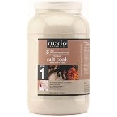 Cuccio Naturale Scentual Salt Soak 116 oz &ndash; Vanilla Bean &amp; Sugar &ndash; Step 1 Spa Pedicure System &ndash; Hydrating Exfoliating Foot Soak with Sea Salts &ndash; Softens, Soothes &amp; Refreshes Skin &ndash; Resealable Tub