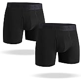 gagli Men's Underwear Boxer Briefs 2 Pack, Soft Comfortable Cotton Underwear with ComfortFlex Waistband, Tag-Free, 3”