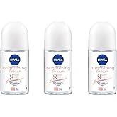 NIVEA Extra Brightening 8 Super Food Vitamin C Collagen Booster, Silk Touch, Underarm Roll-On Deodorant, Alcohol-Free, 48HR Odor Protection, Smooth & Bright Skin, 50ml, 1.69oz, Pack of 3