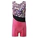 DAXIANG Colorful Rainbow Gymnastics Unitards Sleeveless Dance Leotards for Little Girl