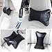 YIHO Car Seat Neck Pillow Embossed Crocodile Leatherette Support Head-Rest Cushion to Relief Cervical Shoulder Pain Issues for Driver & Passenger, Office or Recliner Chair