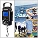 Rockjame Fishing Scale, Hanging Scale, Backlit LCD Screen 110lb/50kg Portable Electronic Digital Postal Hook Luggage Shopping Spring Scale with Measuring Tape, 2 AAA Batteries Included