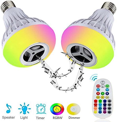 Smart Bulb RGBW Color change and Dimmable with Bluetooth Speaker(upgrade)