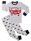 Boys Truck Pajamas Children Christmas 2 Piece Clothes Set For Kids Sleepwear