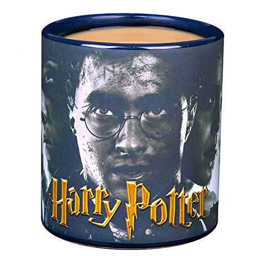 Harry Potter 20oz Large Heat Reveal Coffee Mug - Harry, Ron, Hermione Movie Image Activates with Heat