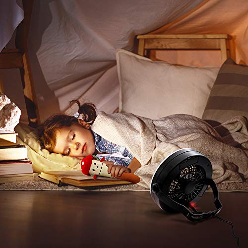 LESTAR Camping Lantern, USB Powered or Battery Operated Fan, Tent Fan Light (2rd Generation), The Best Camping Gear for Truck Tent, Fishing, Emergencies, Hurricanes, Outages - Thumbnail 6