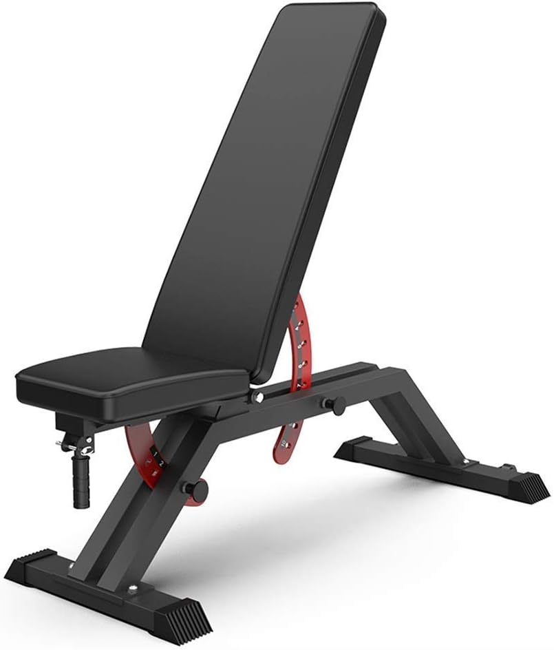 Standard Weight Benches Sports Dumbbell Bench Multi-Functional Exercise Bed Sit-Ups Abdominal Exercise Home Multi-Function Exercise Gym Dedicated (Color : Black, Size : 123 * 47 * 130)