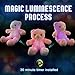 WEWILL Creative Light Up LED Inductive Teddy Bear Stuffed Animals Plush Toy Colorful Glowing Teddy Bear Nice Gift for Mother's Day, 20- Inch(Pink)