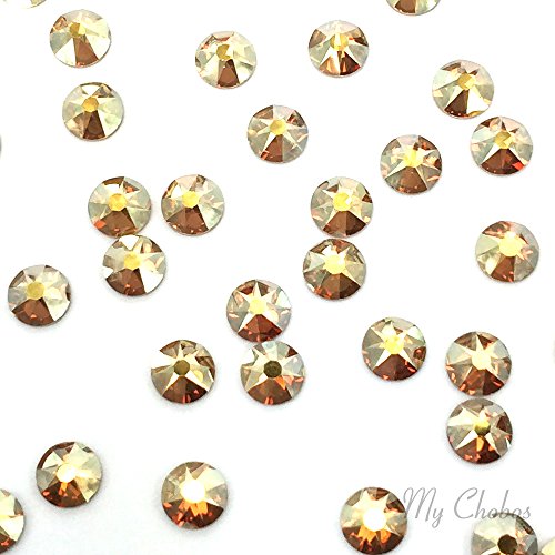 Crystal Metallic Sunshine Swarovski 2088 Xirius Rose 20ss 5mm Flatback No-Hotfix Rhinestones Ss20 144 Pcs (1 Gross)