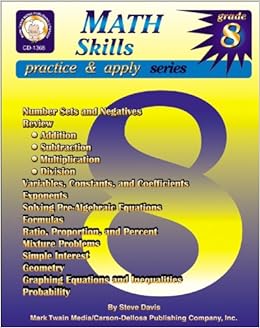 Math Skills, Grade 8 (Practice & Apply)