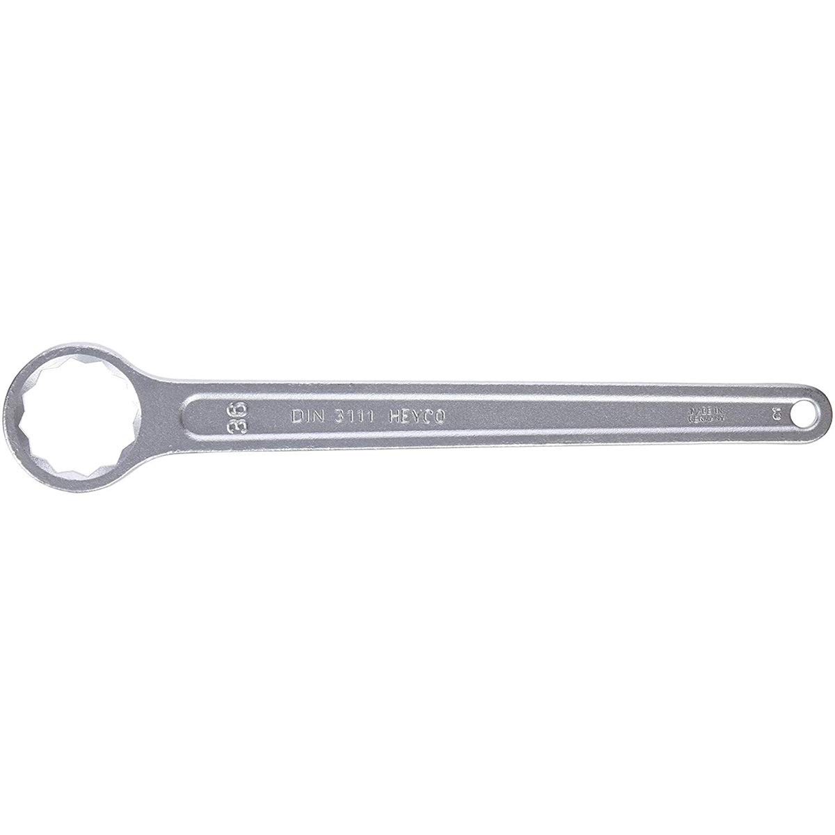 Heyco 808003620 Single Ended Ring Wrench, Silver, 36 mm