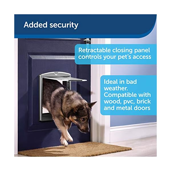 PetSafe-Staywell-Convenient-Original-2-Way-Pet-Door-Fast-Installation-Easy-fitting-2-Way-Locking-Cat-Flap-for-All-Pets--Small-White PetSafe Staywell, Convenient, Original 2 Way Pet Door, Fast Installation, Easy fitting, 2 Way Locking, Cat Flap for All…