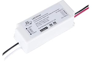 E ENERSYSTEC UL Recognized Dimmable LED Driver 12V 24W Triac Dimming LED Power Supply IP67 Waterproof, LED Transformer Dimmable, 12 Volt Constant Voltage Adapter,120V AC Line Dimming for LED Strip Light 2 Amp