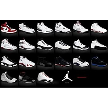 Jordan Brand Sneakers Collection Poster 1-23 24x36 inches
