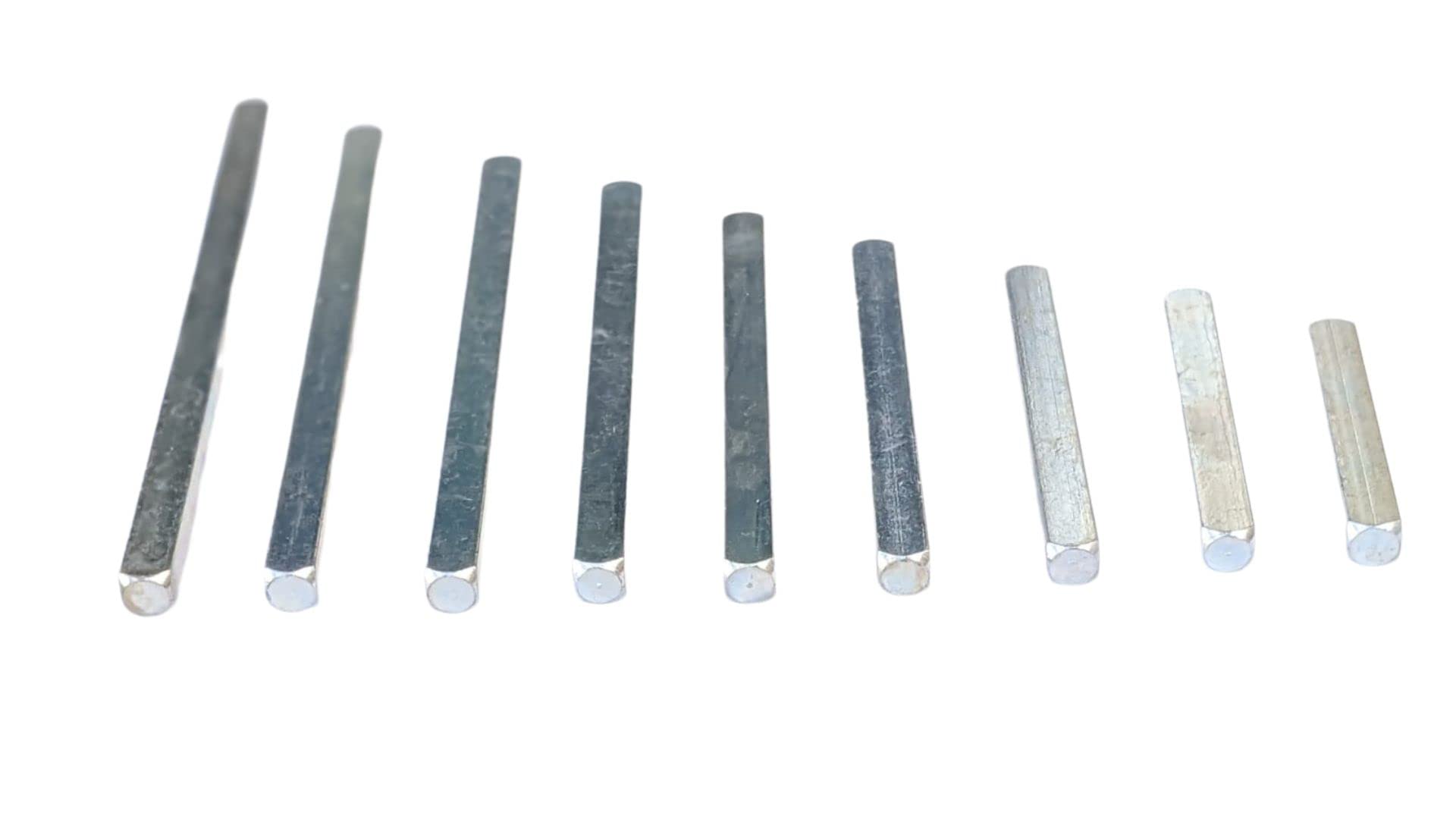 8mm Windows UPVC and Door Handle Spindle Plain Bar 50mm to 150mm Solid Steel Silver Metal Spindles Pack of 1 (8 mm x 140 mm)