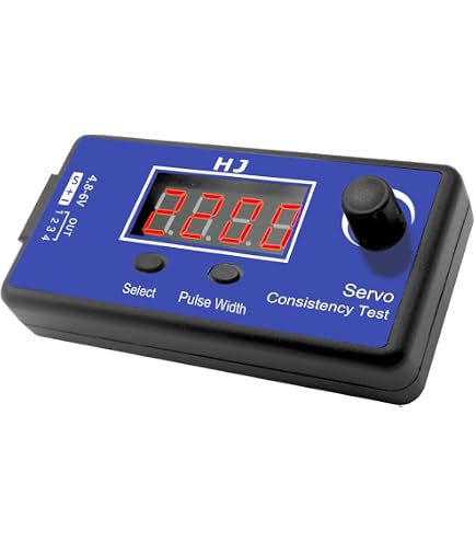 HiLetgo 3 Piezas Tester De Servo Y ESC – Probador Digital De 3 Canales Para Helicópteros, Coches Y Barcos RC – Ajuste Y Comprobación De Velocidad