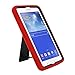 RED Black Heavy Duty Hybrid Case Cover Skin for Samsung Galaxy Tab 3 7
