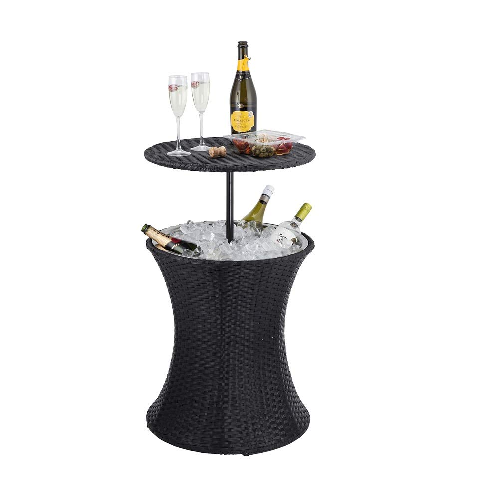 Trueshopping Luxuriöser 3-In-1-Couchtisch, Party-Cocktailbar mit