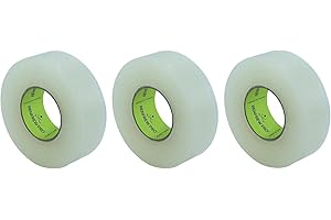 RENFREW PRO 3 Roll Pack of Polyflex Clear Hockey / Soccer Shin Pad and Sock Tape, 24MM x 30M