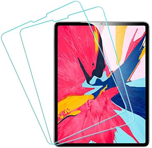 VinMas [2 Pack] Tempered Glass Screen Protector for Apple iPad Pro 12.9 Inch 3rd Gen 2018 Tablet,No Issues with Face ID, Apple Pencil Works Great