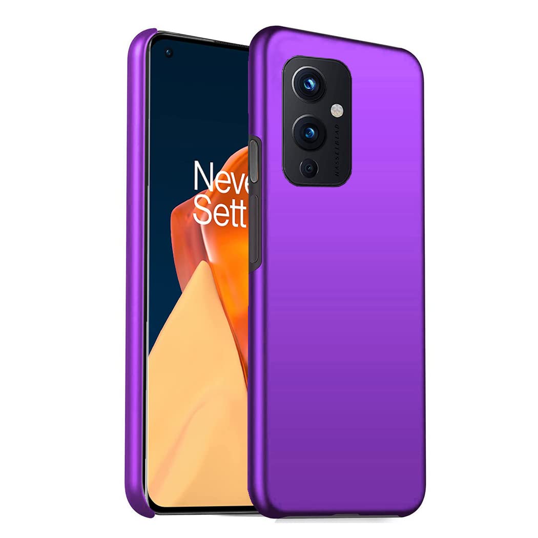 GAPlus OnePlus 9 Case Ultra Slim Thin Armour Hard Case Matte Rubberized Cover For OnePlus 9 (Purple)