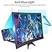 12'' Phone Screen Magnifier, 3D Curve Phone Magnifier Projector Screen for Movies Videos Gaming, Foldable Cell Phone Stand with HD Screen Amplifier Compatible with iPhone 11 All Smartphone