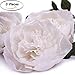 Letjolt Giant Paper Flower Decorations for Wall White Crepe Paper Flower for Wedding Bouquets Thanksgiving Flowers Decorations Baby Shower Nursery Flower Wall Decor( Set 3)