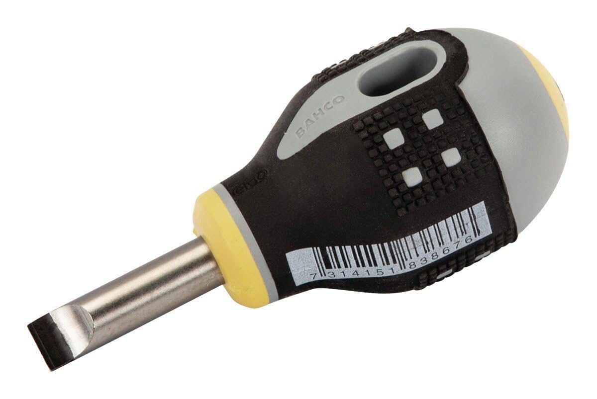 Bahco BE-8455 Ergo Slotted/Stubby Type Screwdriver, Multi-Colour, 103 mm — image 1