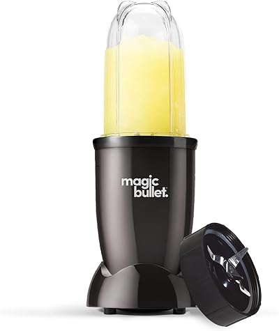 NutriBullet Magic Bullet Starter Kit Black 4-Piece All-in-One Blender