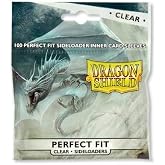 Dragon Shield Perfect Fit Sideloader Inner Card Sleeves Standard Size (100 CT) &ndash; PVC-Free Polypropylene Double-Sleeve Protection Compatible with Pokemon, One Piece &amp; Magic The Gathering &ndash; Clear