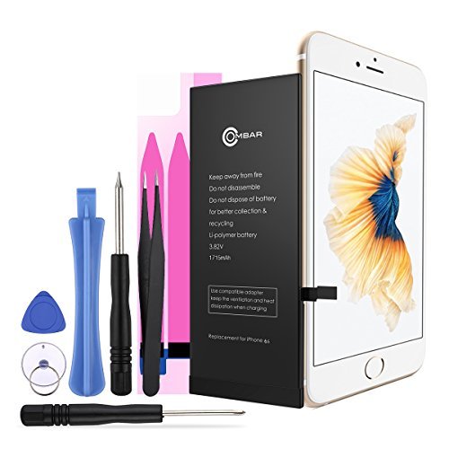 Ombar 3.82V 1715mAh Replacement Kit for 6s Model: A1633 & A1700 and Others