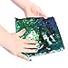 S. Lab Magic Sequin Pouch- Mermaid/Black