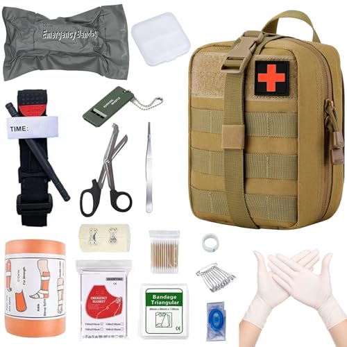 Erste Hilfe Set, Medizinische Taktische Tasche,Medizinische Tasche für Camping, Jagd, Wandern, Zuhause,Auto und Abenteuer,Trauma Kit,Military Combat S