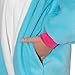 Emolly Fashion Kids Animal Unicorn Pajama Onesie - Soft and Comfortable with Pockets (4, Blue)