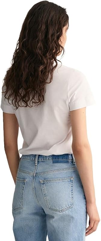 T-shirt feminina REG Shield SS, Branco, standard, Branco, XS