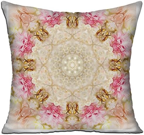 Gzhouqube Floral Wallpaper Pillow Cushions Cover 1818 Inches Throw Pillow Cover For Sofa Office Decorative Pillowslip Gift Ideas Household Pillowcase