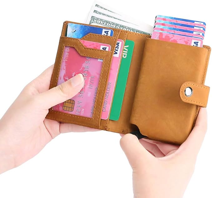 Buy RFID Wallets for Men, Bifold Leather Wallet with Detachable Pop Up