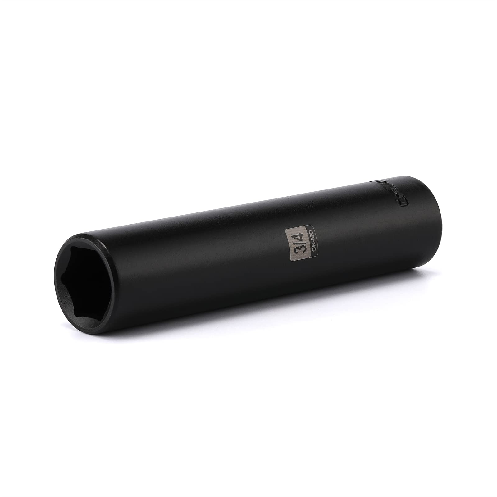 Photo 1 of EMENTOL 1/2 Inch Drive Extra Long Deep Impact Socket - 3/4 Inch, CR-MO, SAE, 6 Point Extra Deep Socket, 5" Length
