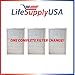 LifeSupplyUSA True HEPA Filter Replacement Compatible with Blueair All 500/600 Series Purifiers 501, 503, 505, 510, 550E, 555EB, 601, 603, 605, 650E Air Purifier (3-Pack)