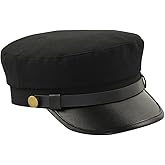 UUYYEO Black Chauffeur Beret Taxi Driver Role Playing Vintage Newsboy Festival Costume Hat