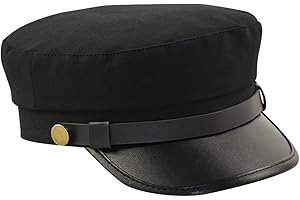 UUYYEO Black Chauffeur Beret Taxi Driver Role Playing Vintage Newsboy Festival Costume Hat
