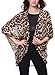 BAISHENGGT Women's Leopard Print Sheer Chiffon Cardigan Blouse