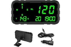 Skymii C3012 Digital GPS Car Speedometer Universal Heads Up Display for Cars 5.5 inch Large LCD screen HUD with MPH Odometer automobile Compass Fatigued Driving Alert Speeding Alert for All Vehicles