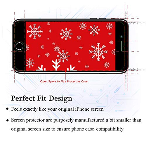 Compatible with iPhone 8 Screen Protector,3-Pack Tempered Glass Screen Protector 3D Touch Clear Screen Protector Glass Film Compatible with iPhone 8